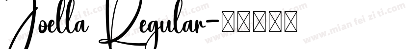 Joella Regular字体转换